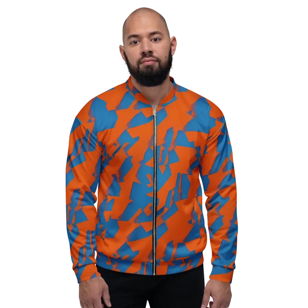 Ember Geometry on Bomber Jacket — Front