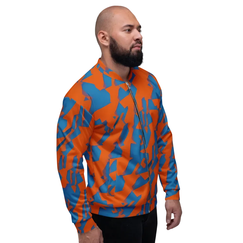 Ember Geometry on Bomber Jacket — Right