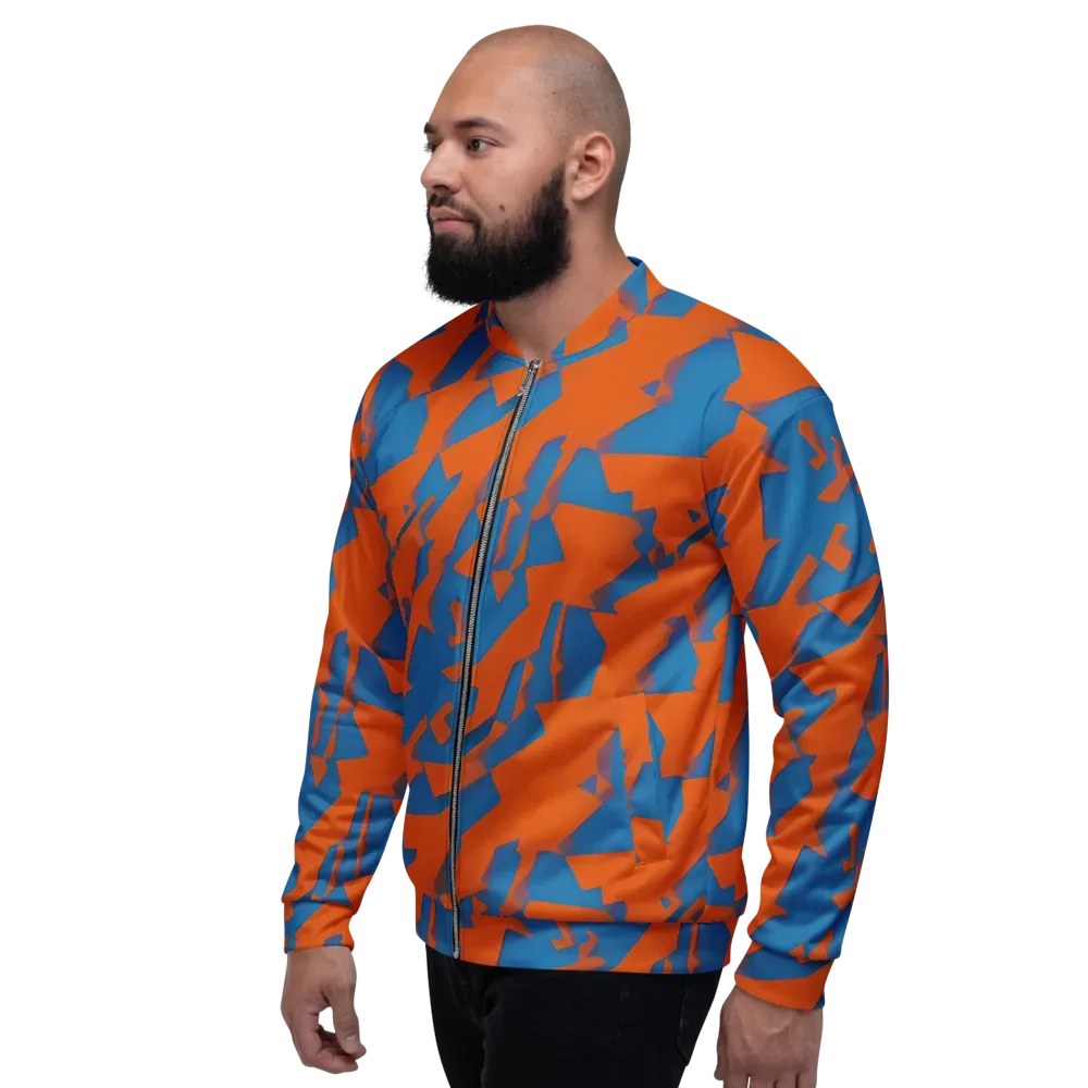 Ember Geometry on Bomber Jacket — Left