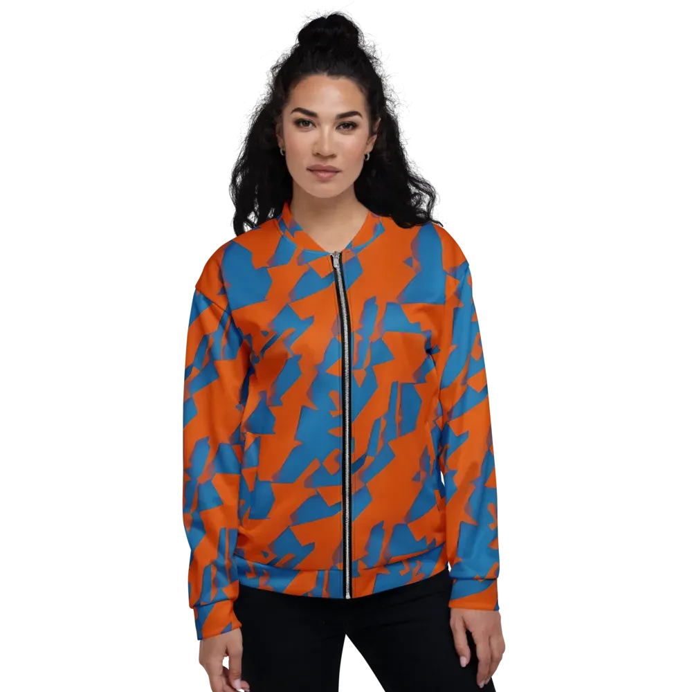 Ember Geometry on Bomber Jacket — Front