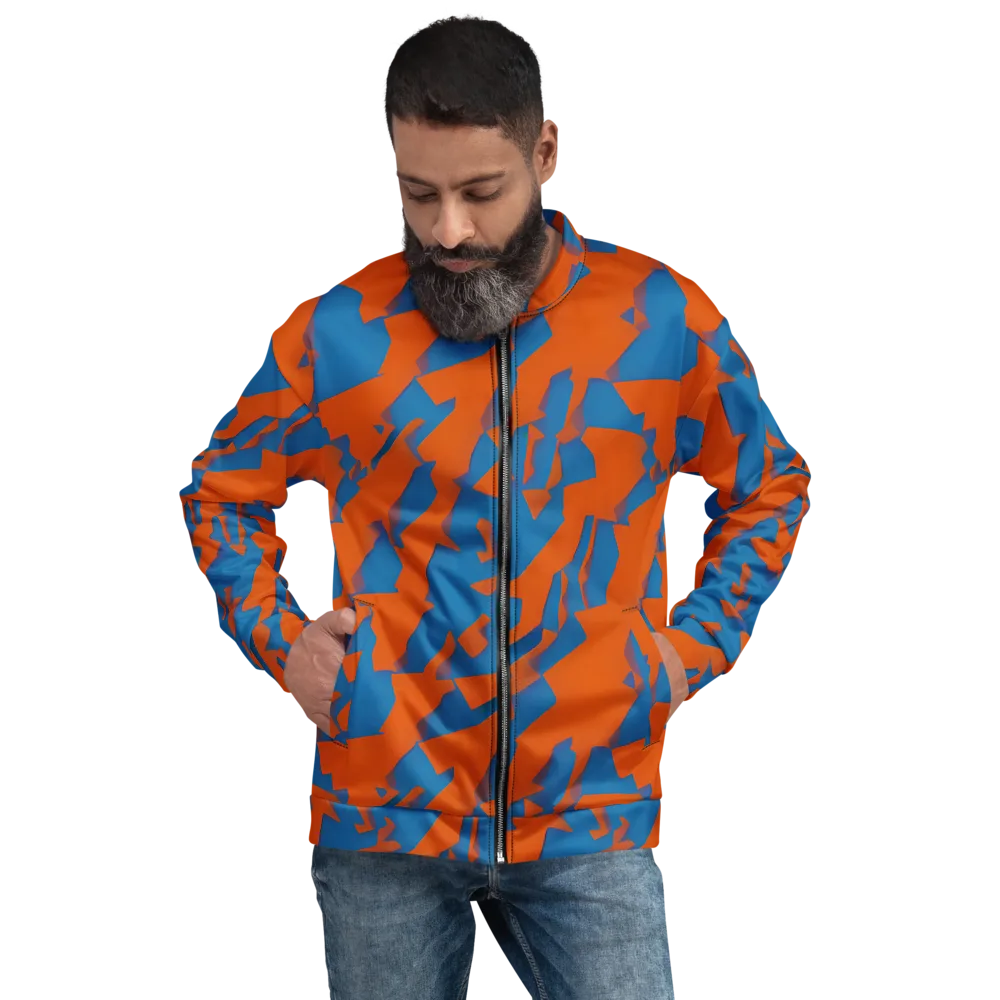 Ember Geometry on Bomber Jacket — Front