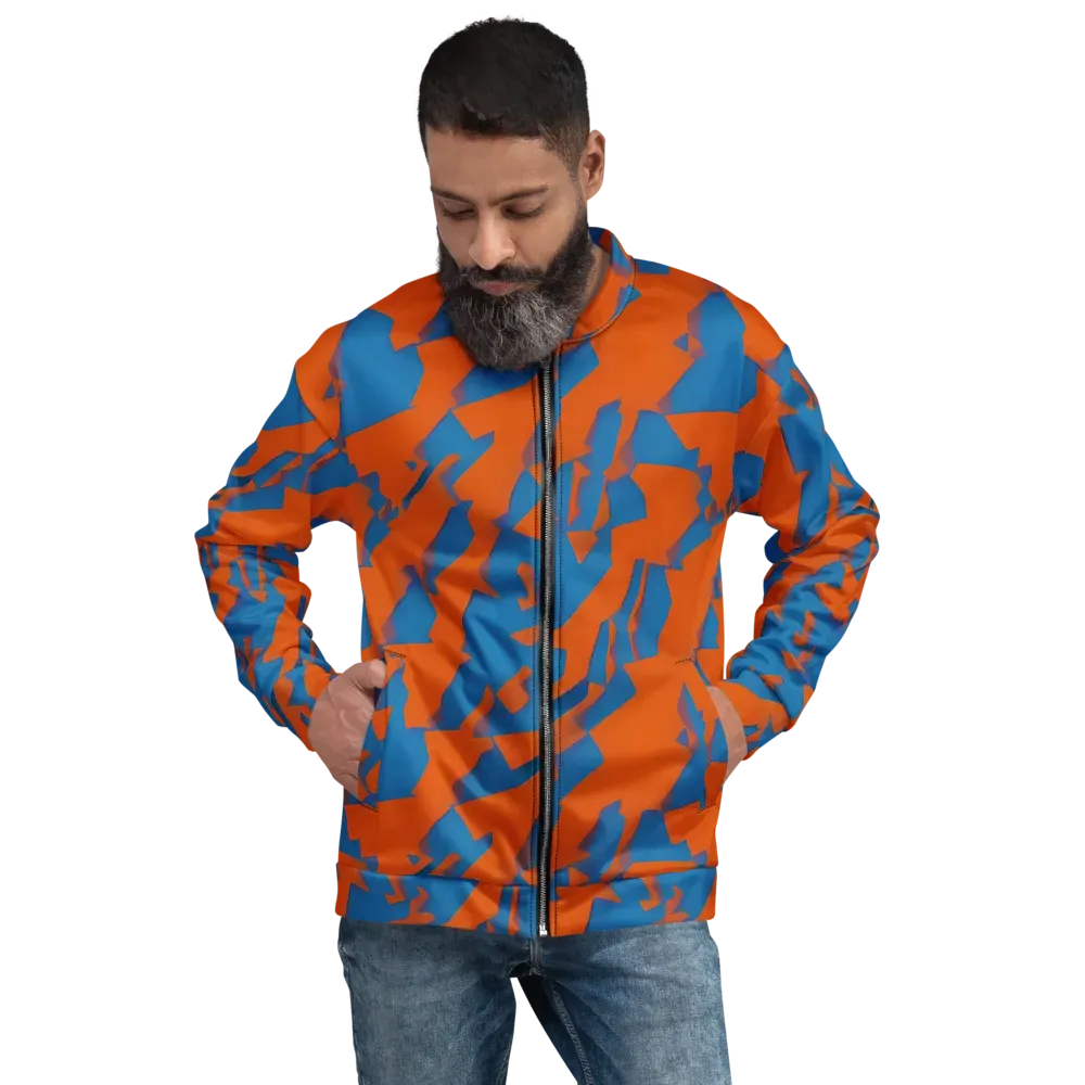 Ember Geometry on Bomber Jacket — Front