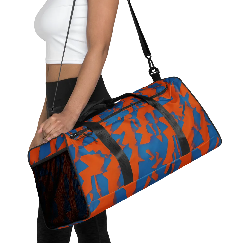 Ember Geometry on Duffle Bag — Front