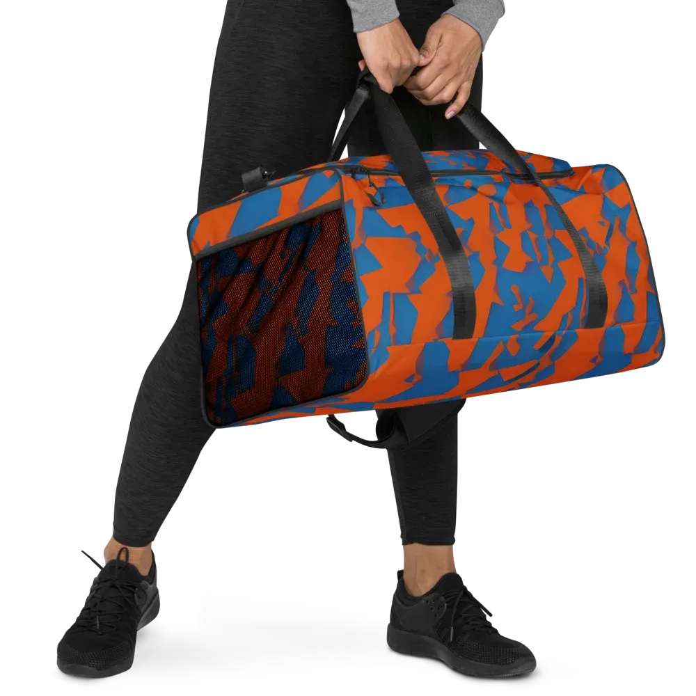 Ember Geometry on Duffle Bag — Right Front