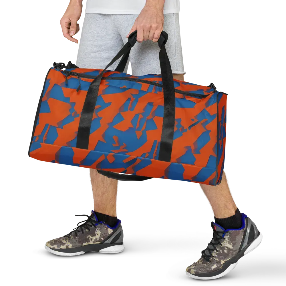 Ember Geometry on Duffle Bag — Front