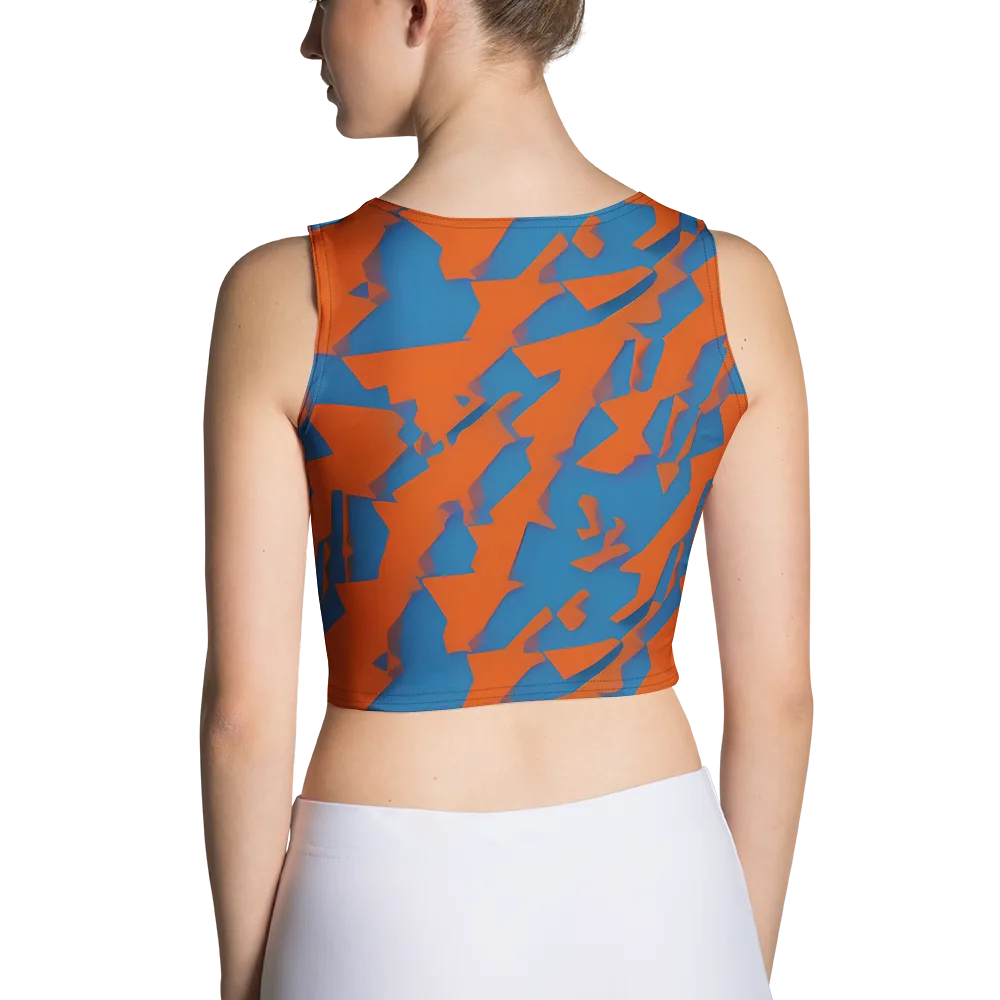 Ember Geometry on Crop Top — Back