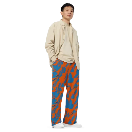 Ember Geometry on a Wide-Leg Pants