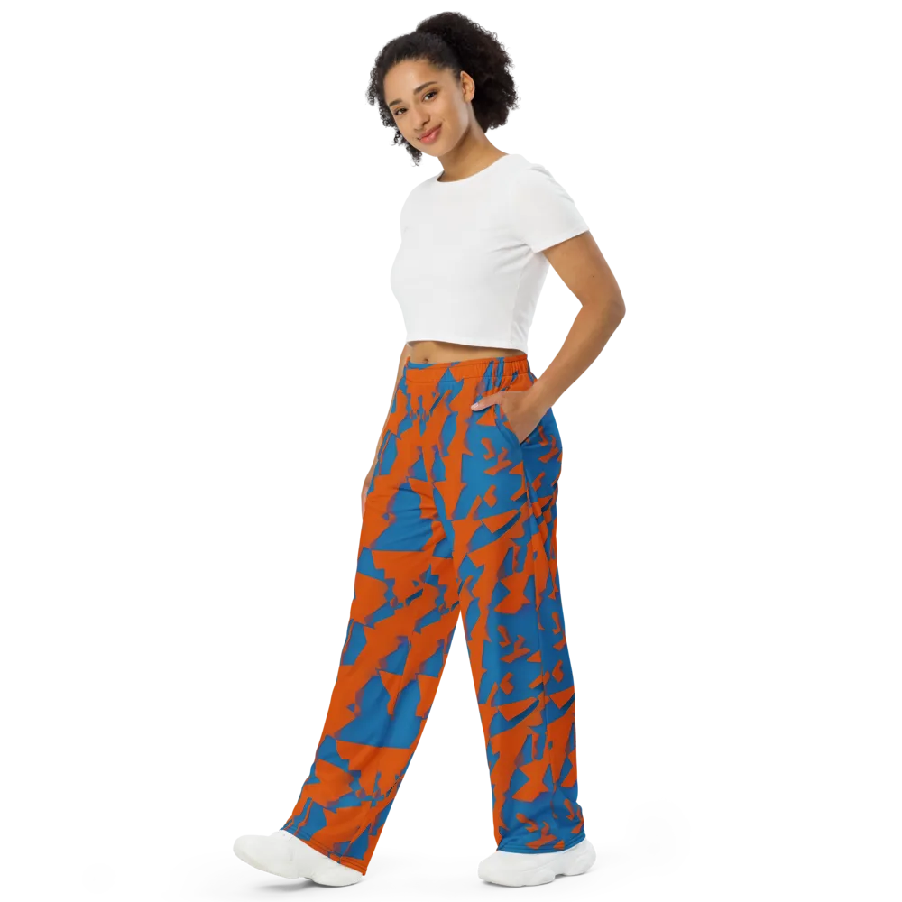 Ember Geometry on Wide-Leg Pants — Left Front