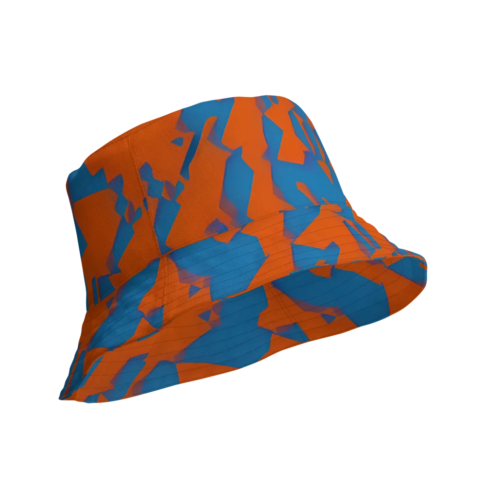 Ember Geometry on Reversible Bucket Hat — Product details Outside