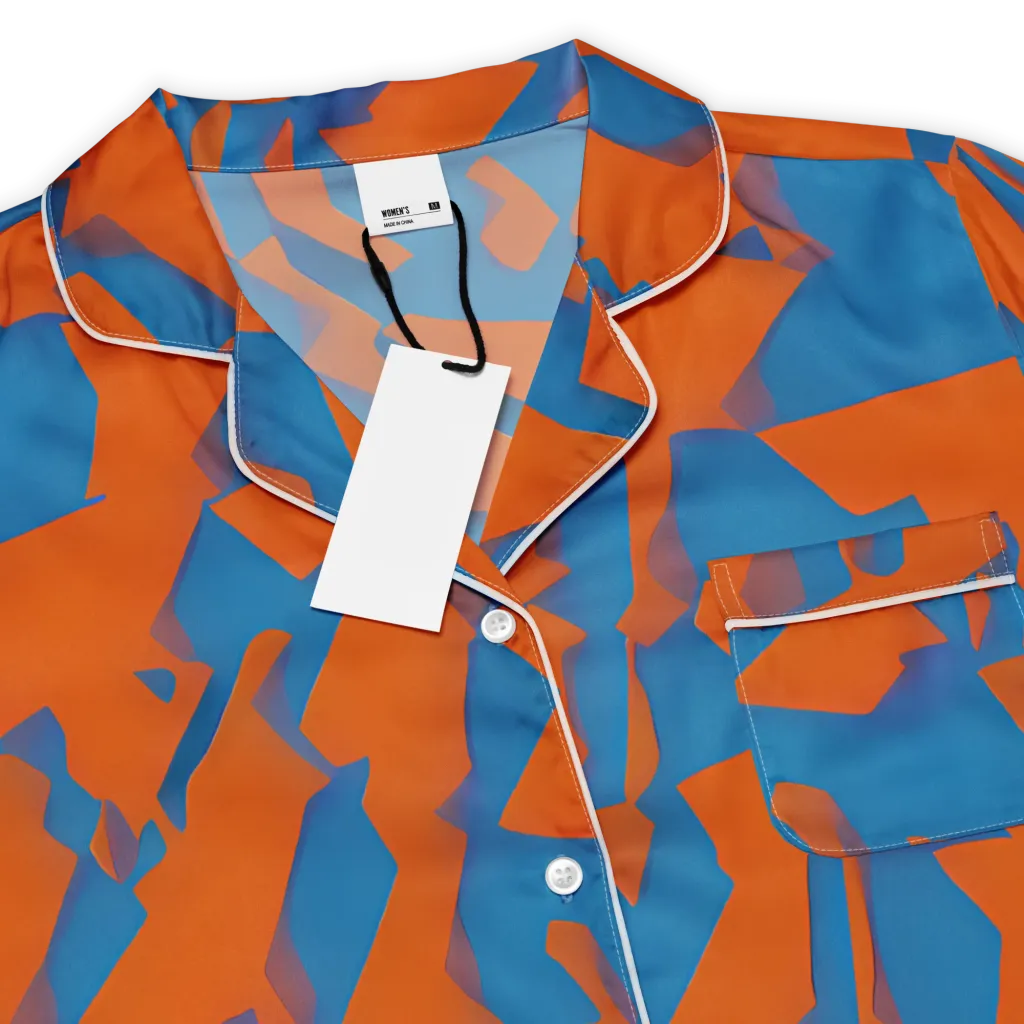 Ember Geometry on Women's Short Sleeve Pajama Top — Product details