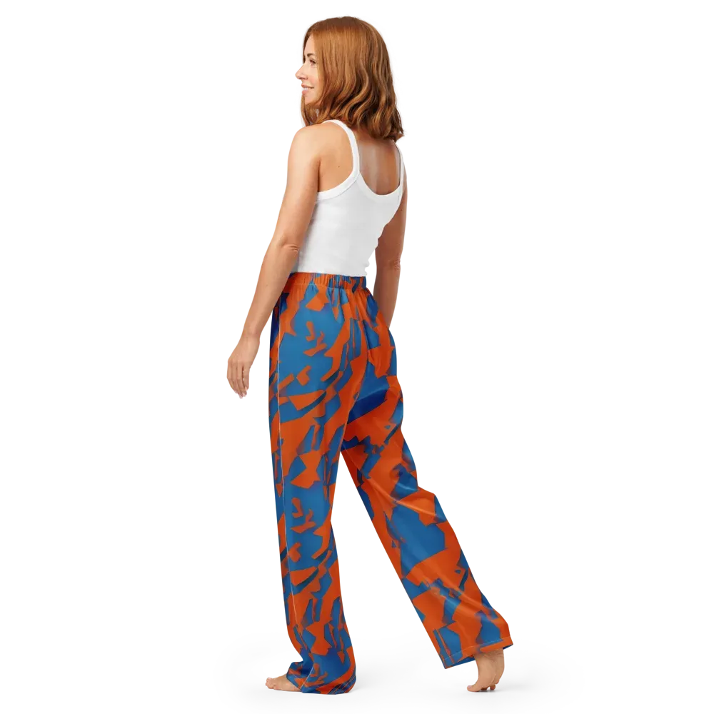Ember Geometry on Women's Pajama Pants — Back