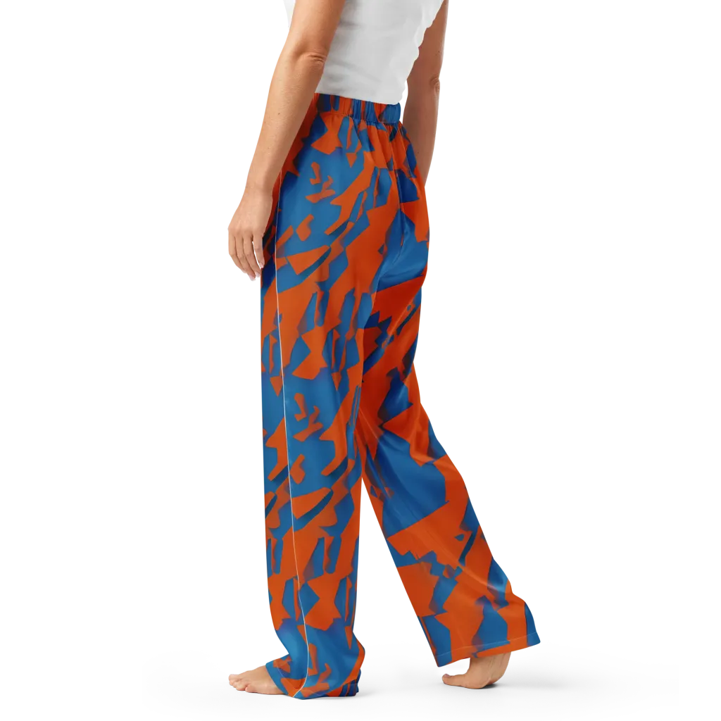 Ember Geometry on Women's Pajama Pants — Left