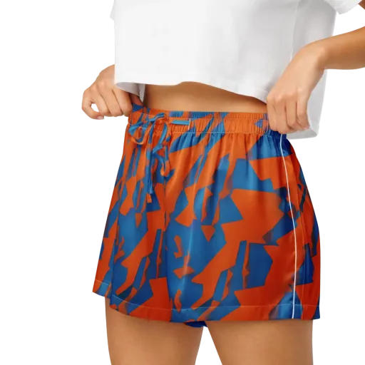 Ember Geometry on a Women's Pajama Shorts