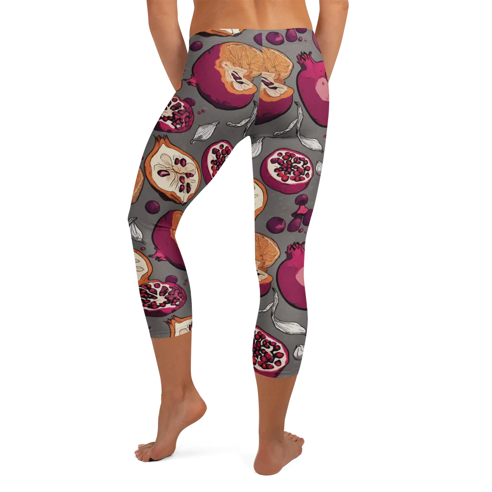 Still Life Season on Capri Leggings — Back