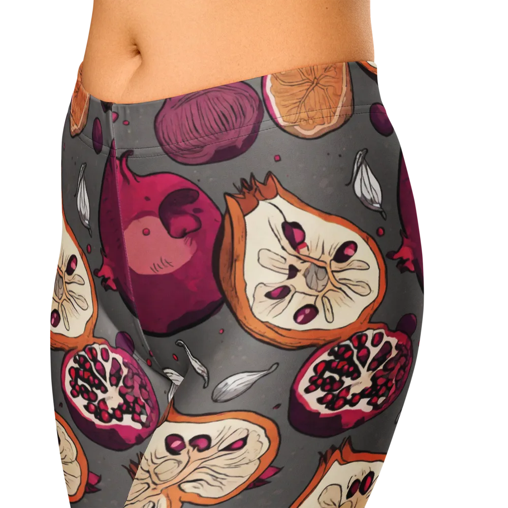 Still Life Season on Capri Leggings — Zoomed-in