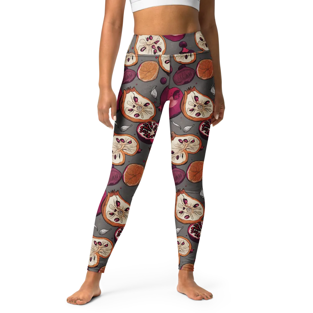 Still Life Season on Yoga Leggings — Front