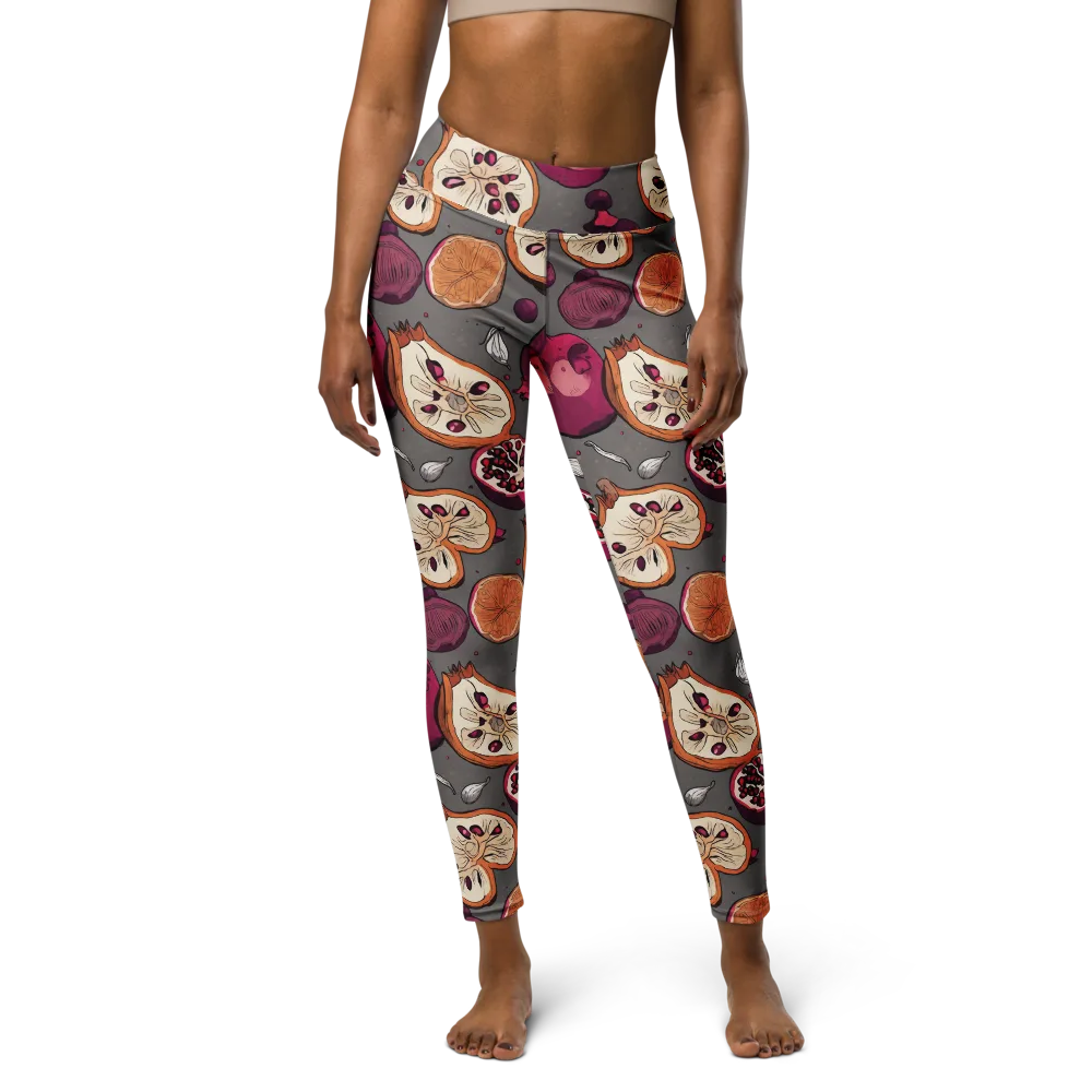 Still Life Season on Yoga Leggings — Front