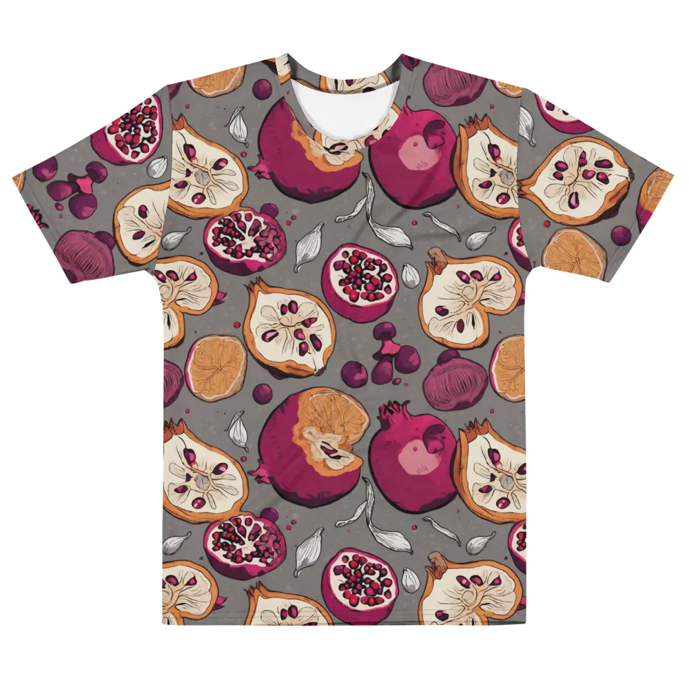 Still Life Season on Men's Cotton Crew Neck T-Shirt — Front
