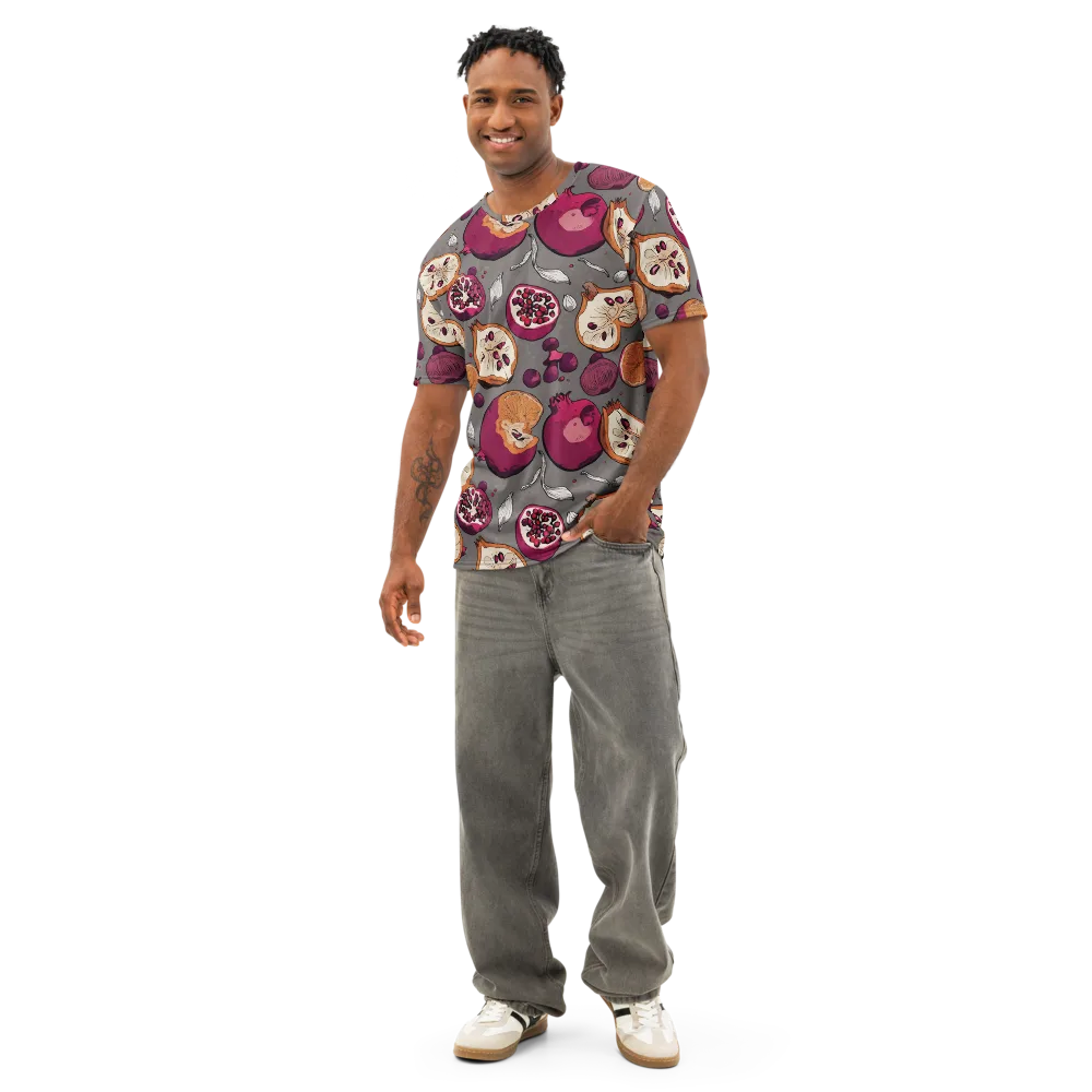 Still Life Season on Men's Cotton Crew Neck T-Shirt — Front