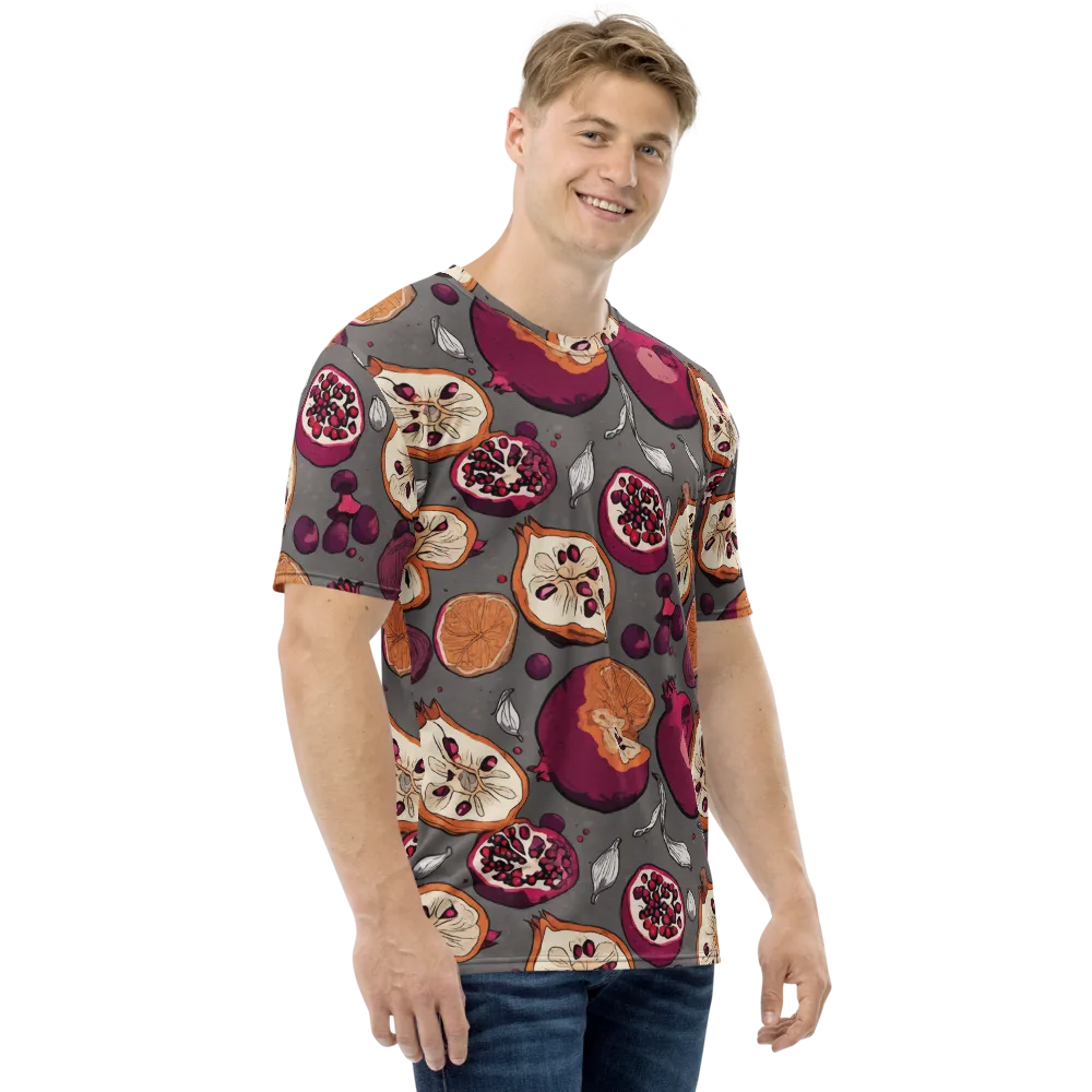 Still Life Season on Men's Crew Neck T-Shirt — Right
