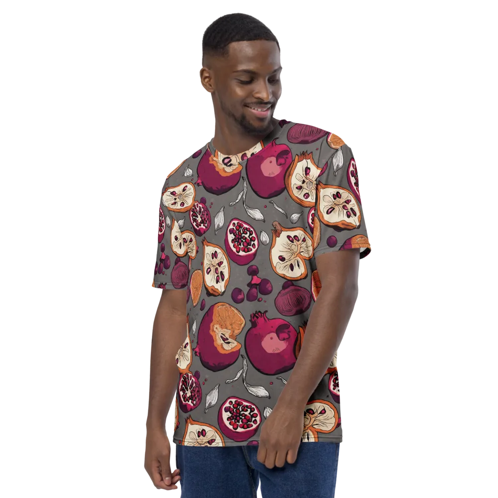 Still Life Season on Men's Crew Neck T-Shirt — Left