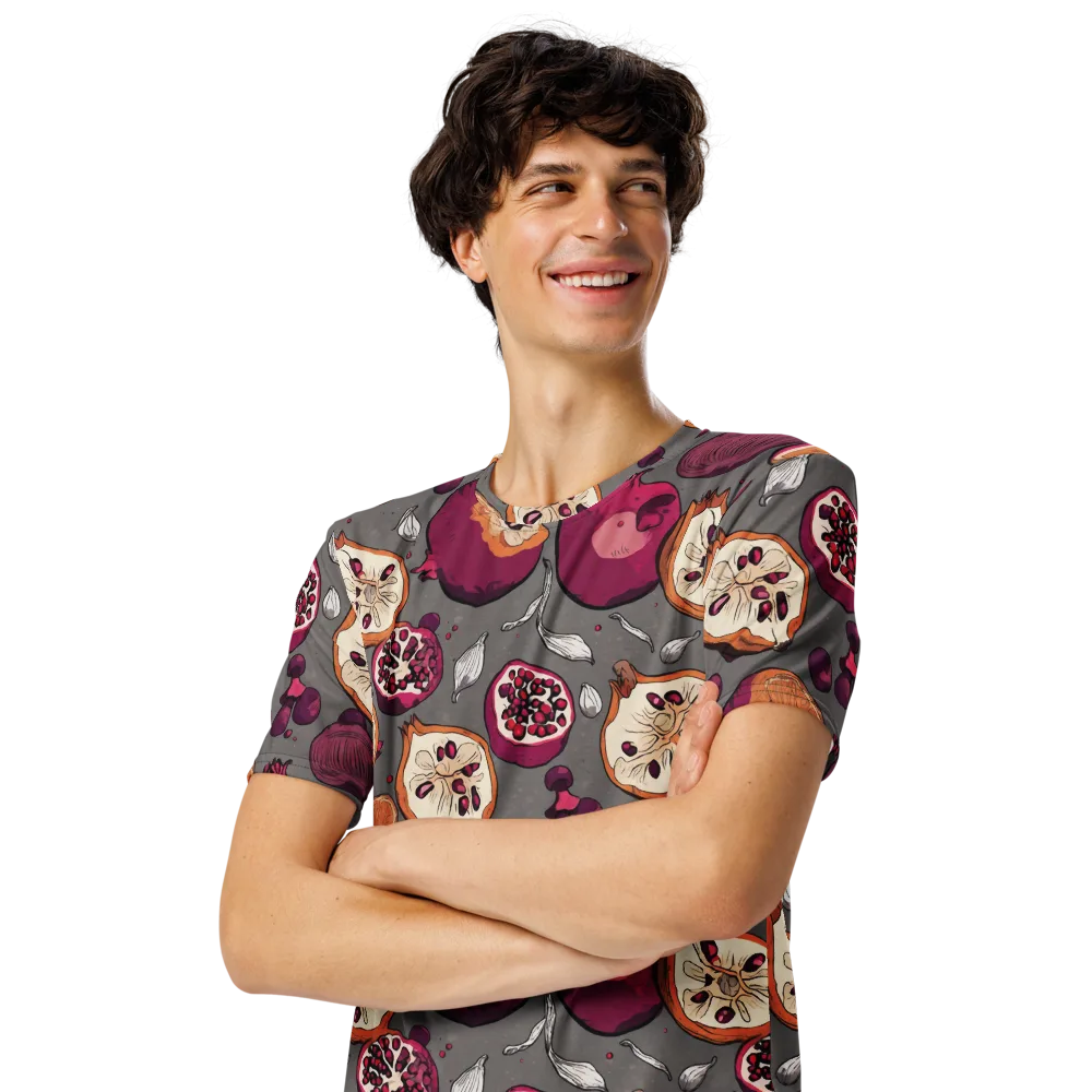 Still Life Season on Men's Crew Neck T-Shirt — Left Front