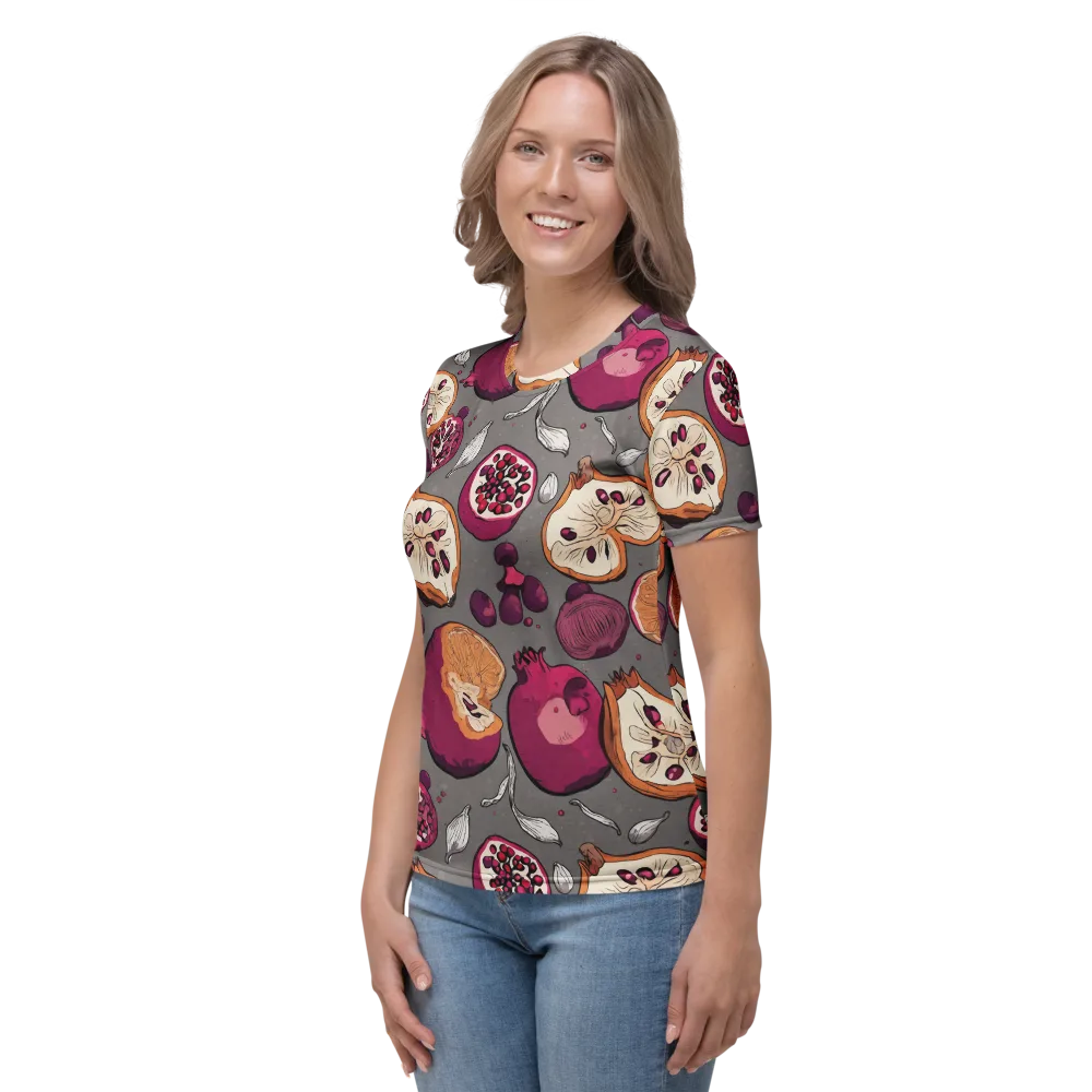Still Life Season on Women's Crew Neck T-Shirt — Left