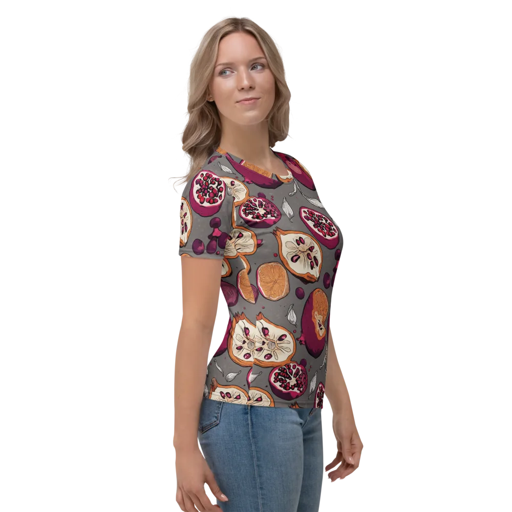 Still Life Season on Women's Crew Neck T-Shirt — Right