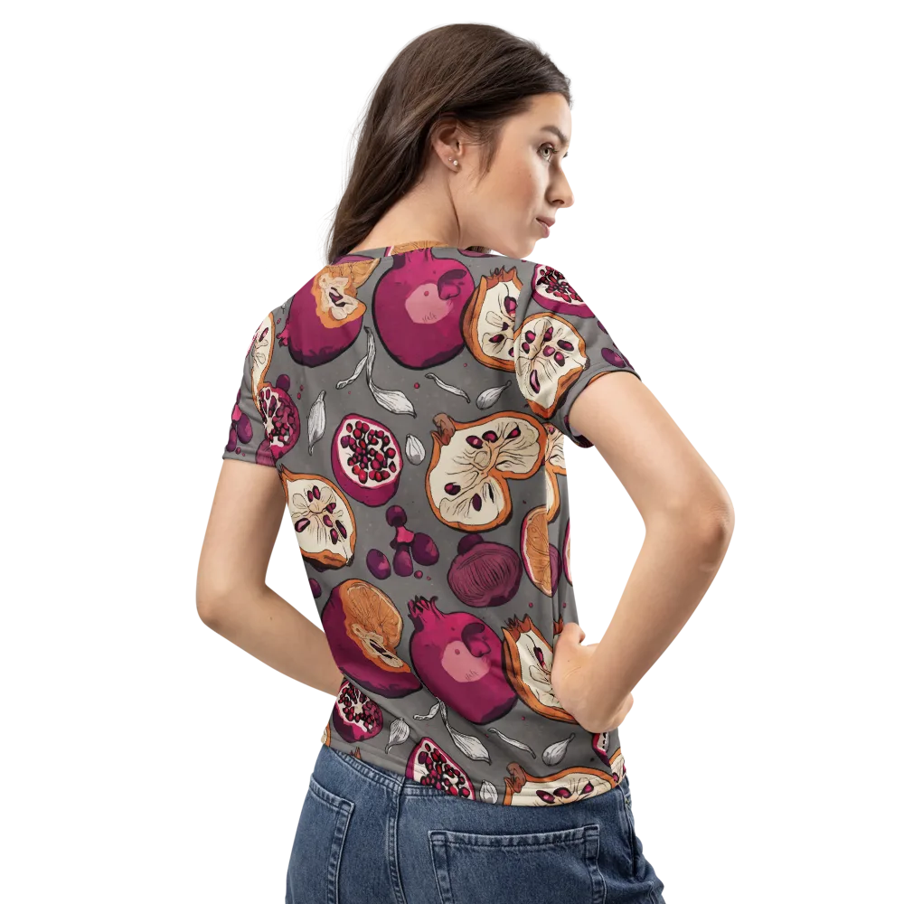 Still Life Season on Women's Crew Neck T-Shirt — Back