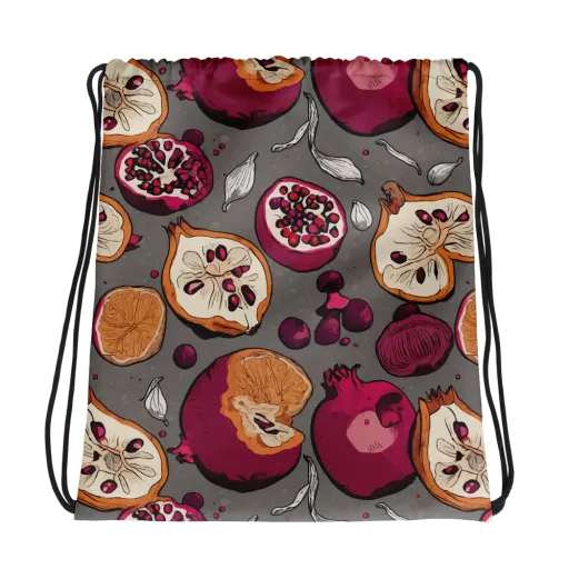 Still Life Season on a Drawstring Bag