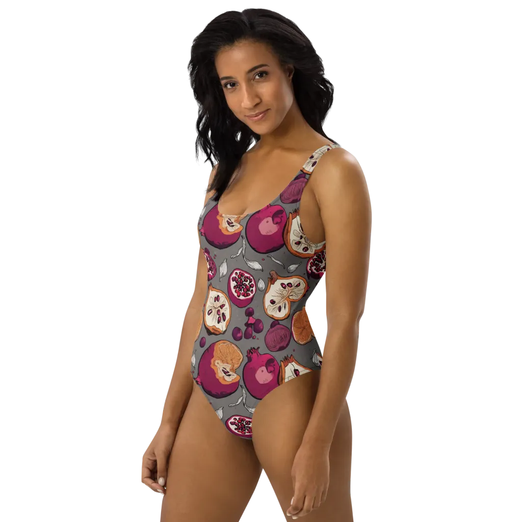 Still Life Season on One-Piece Swimsuit — Left