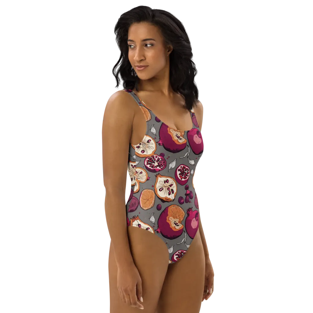 Still Life Season on One-Piece Swimsuit — Right