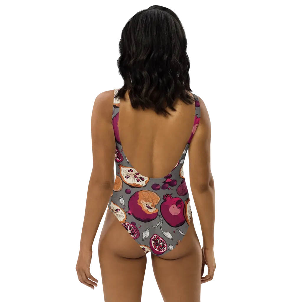 Still Life Season on One-Piece Swimsuit — Back