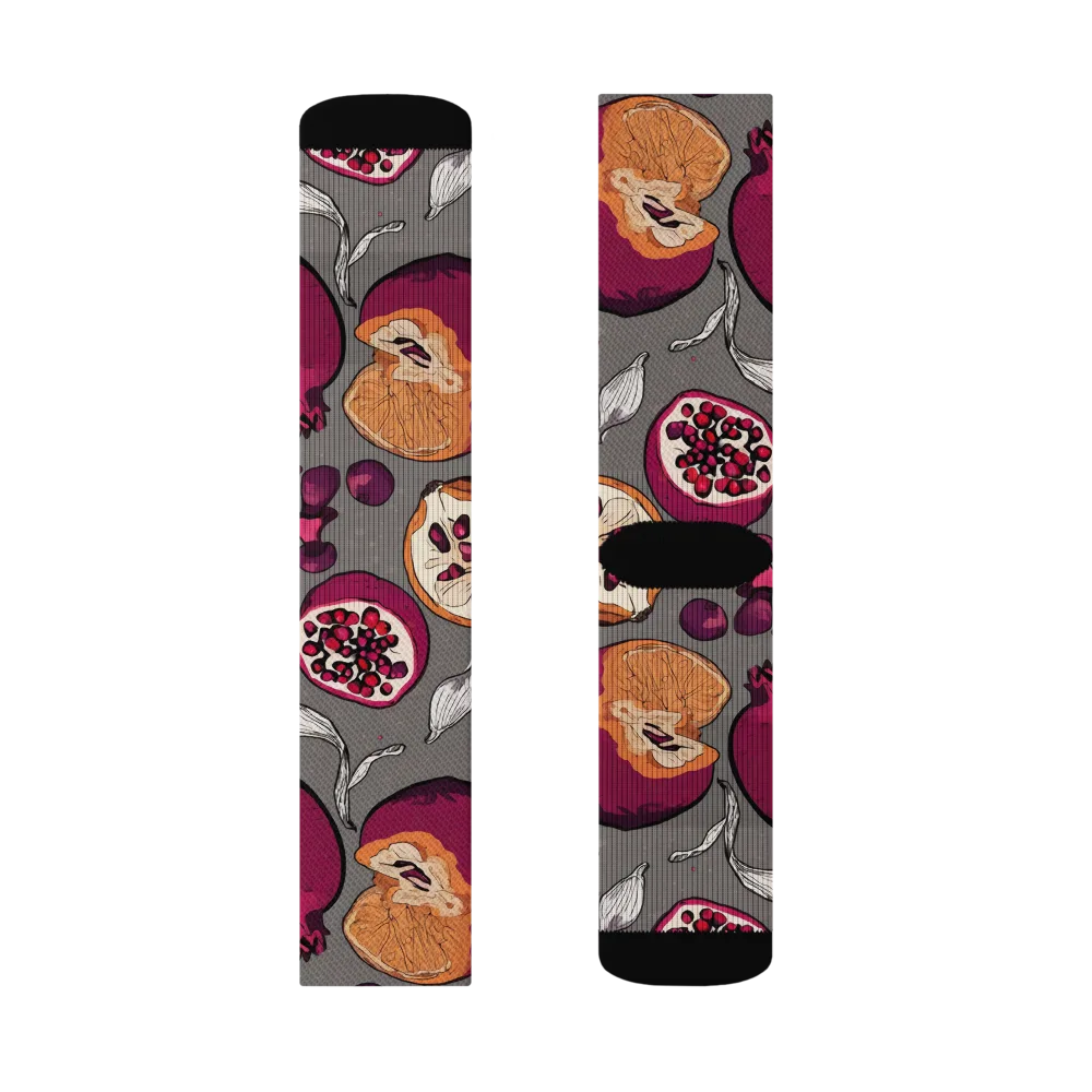 Still Life Season on Socks — Left Sock