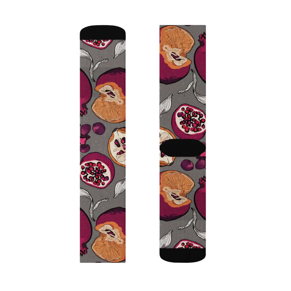 Still Life Season on Socks — Right Sock