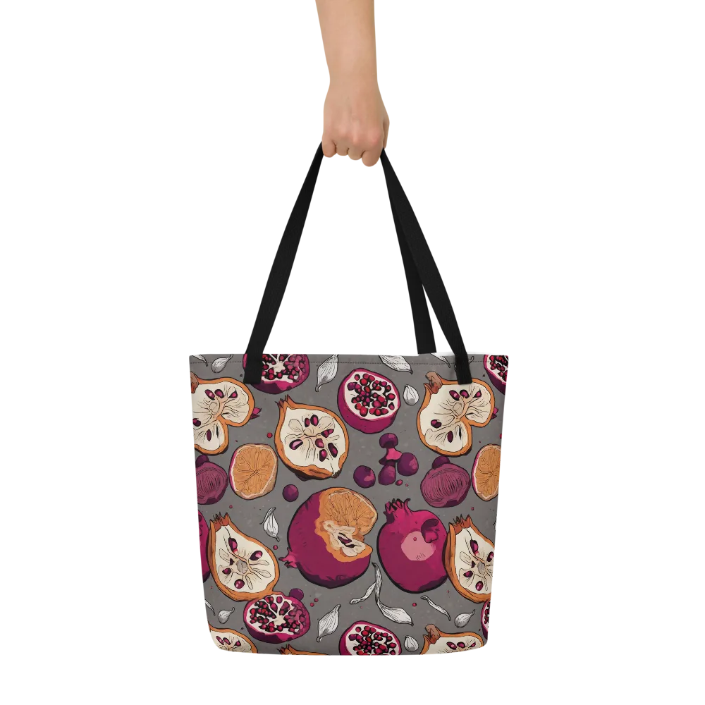 Still Life Season on Large Tote Bag W/ Pocket — Front