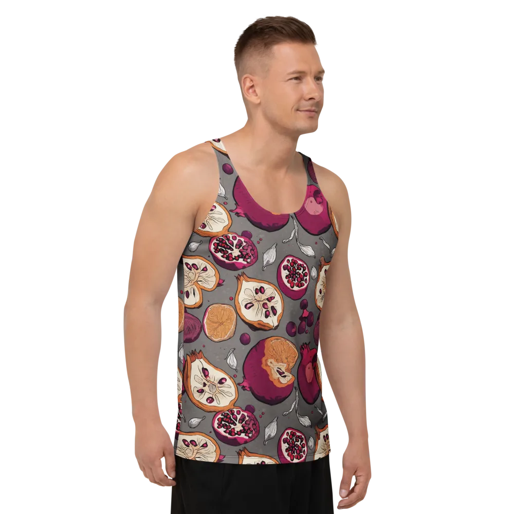 Still Life Season on Men's Tank Top — Right Front