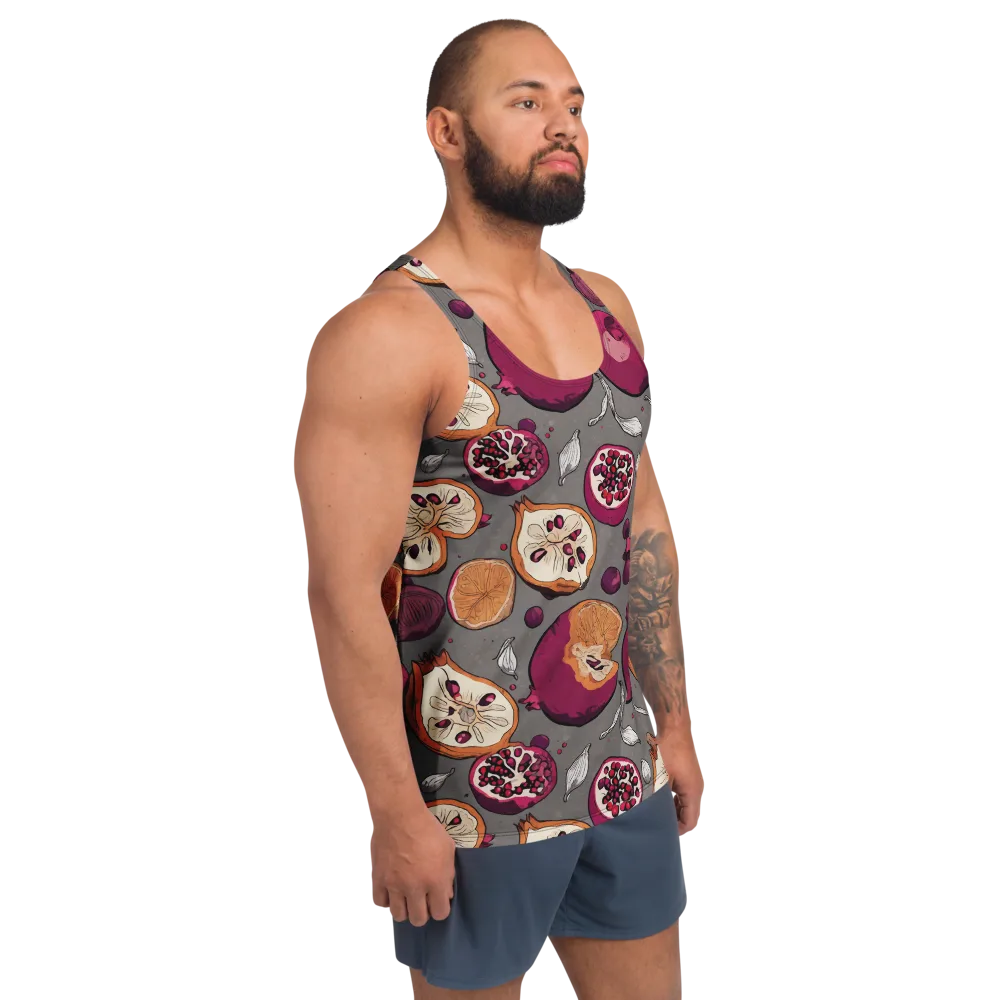 Still Life Season on Men's Tank Top — Right Front