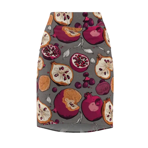 Still Life Season on a Pencil Skirt
