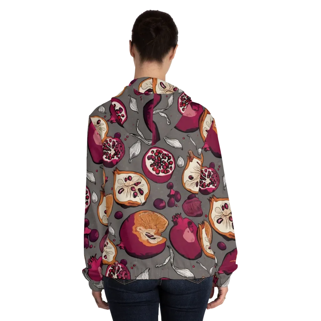 Still Life Season on Women's Full-Zip Hoodie — Back On Person