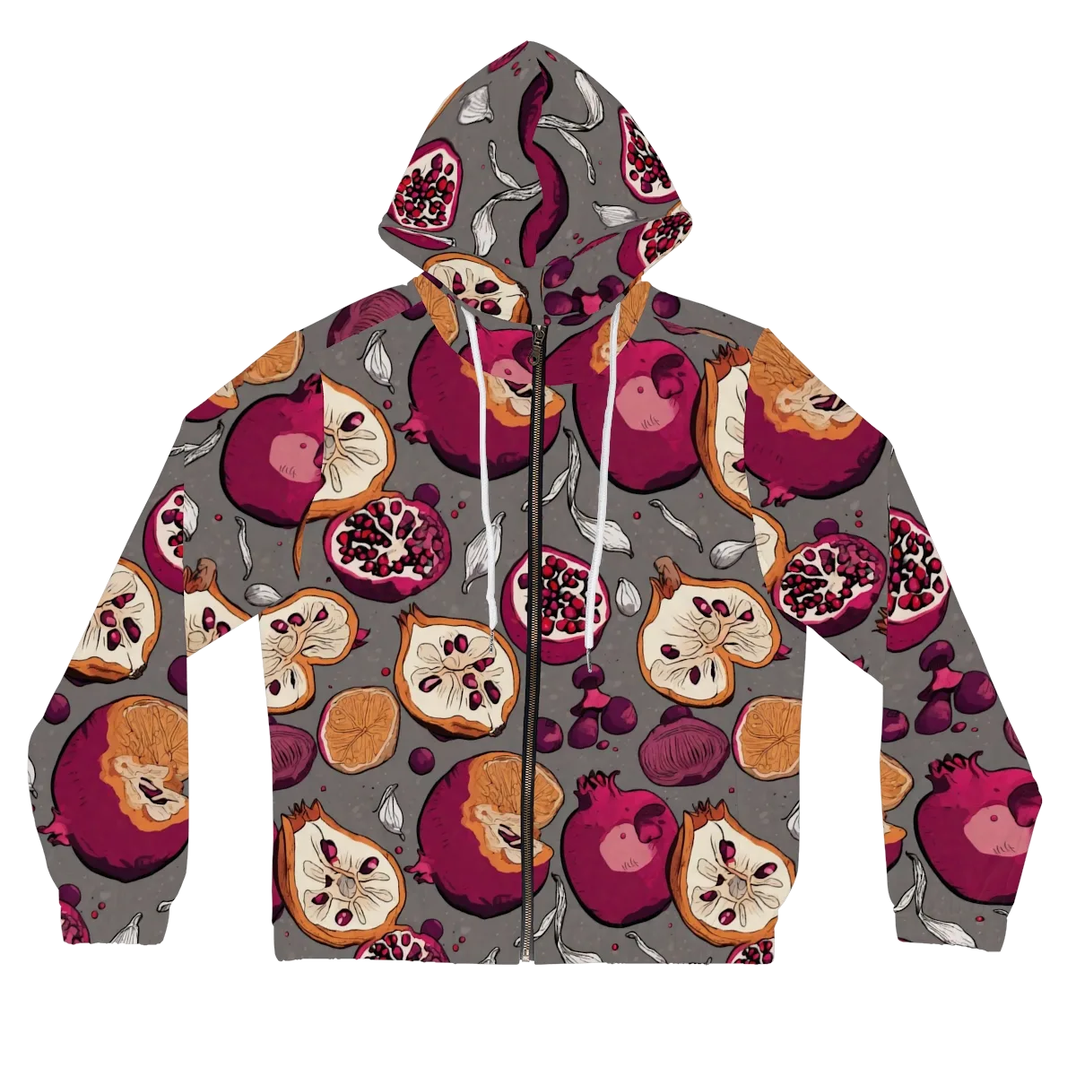 Still Life Season on Women's Full-Zip Hoodie — Front
