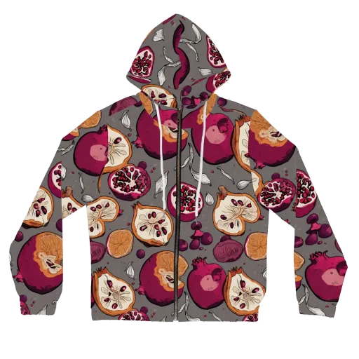 Still Life Season on a Women's Full-Zip Hoodie