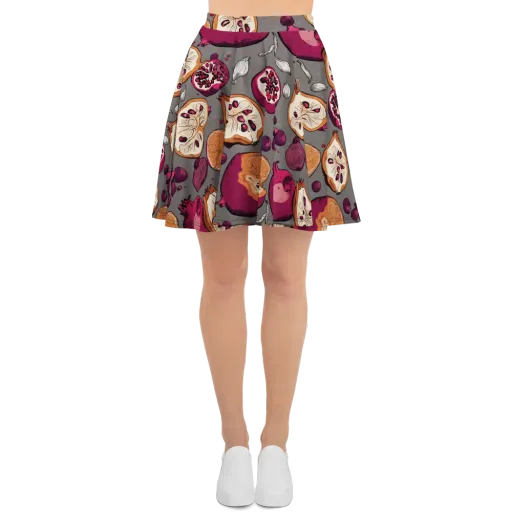 Still Life Season on a Skater Skirt