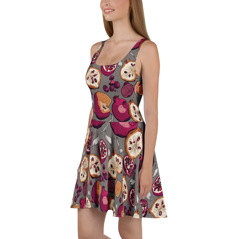 Still Life Season on Skater Dress — Left