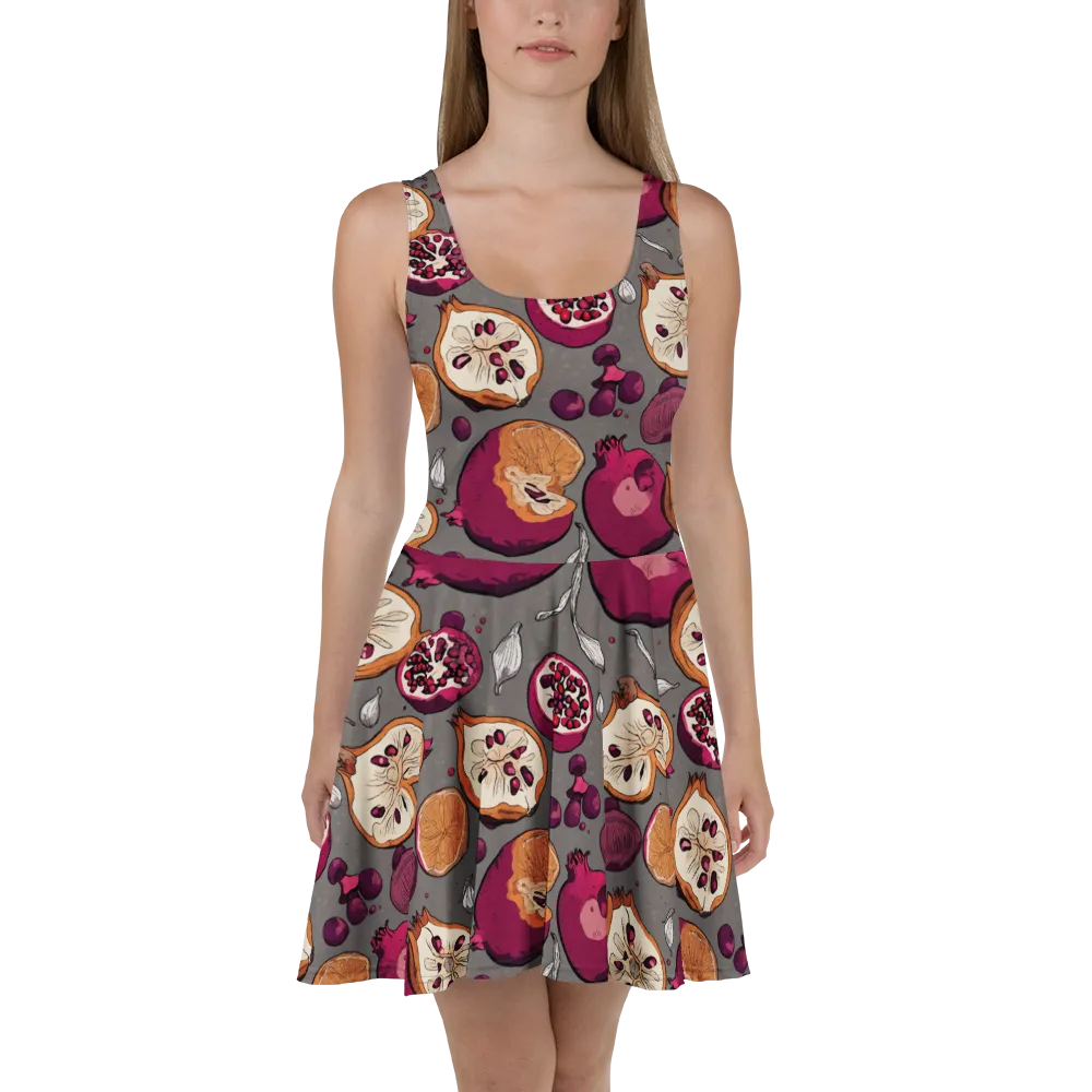 Still Life Season on Skater Dress — Front
