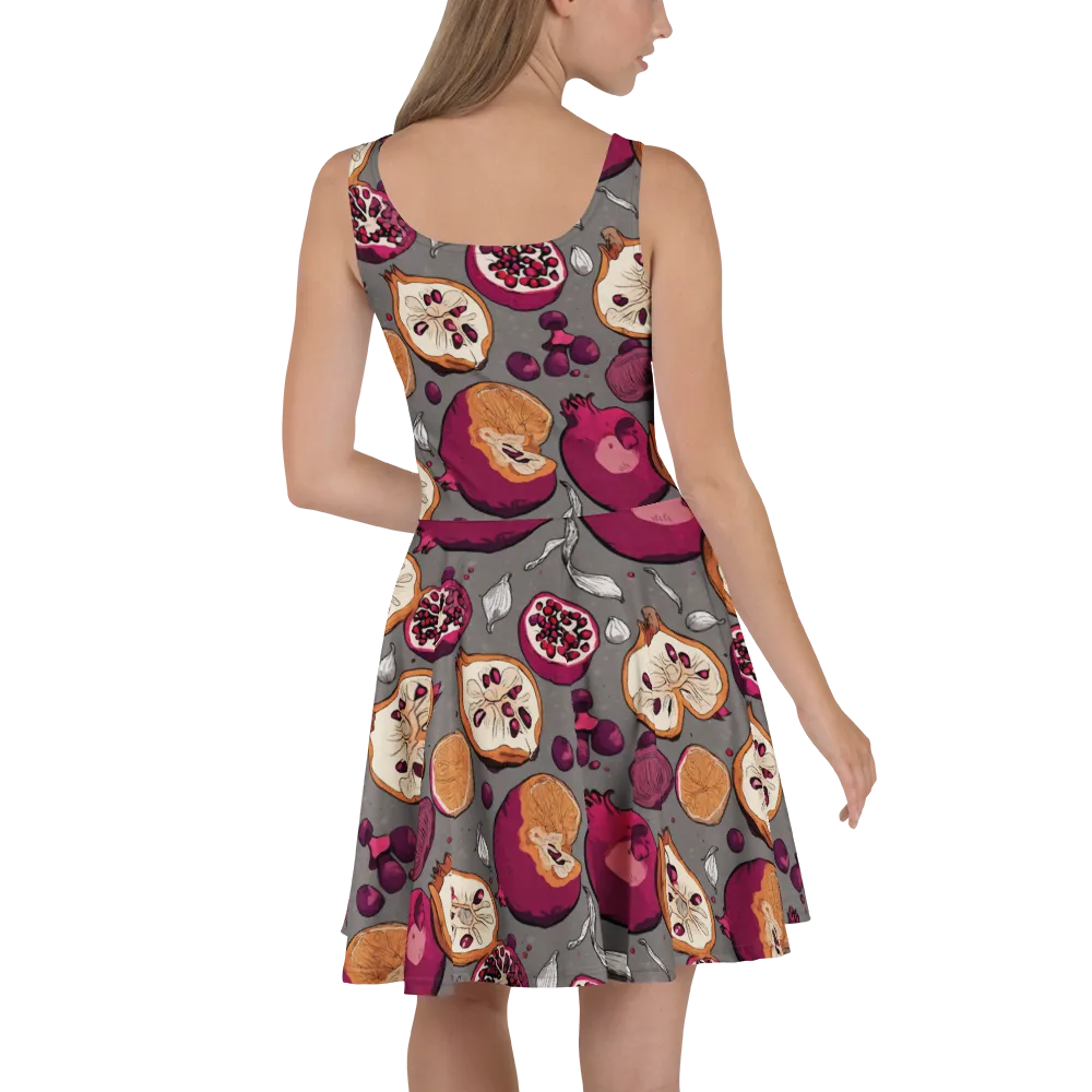 Still Life Season on Skater Dress — Back