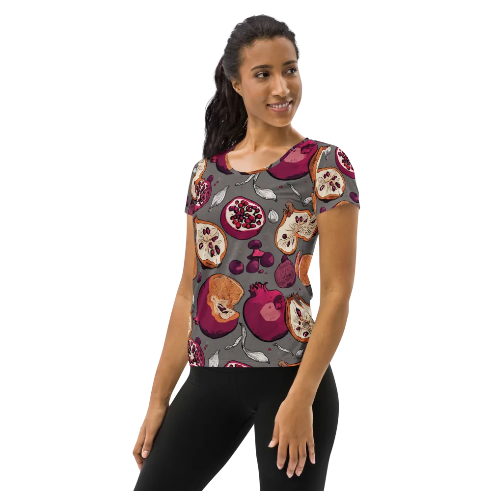 Still Life Season on Women's Athletic T-Shirt — Left