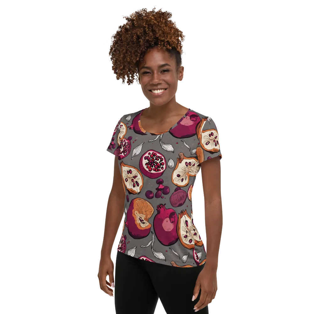 Still Life Season on Women's Athletic T-Shirt — Left