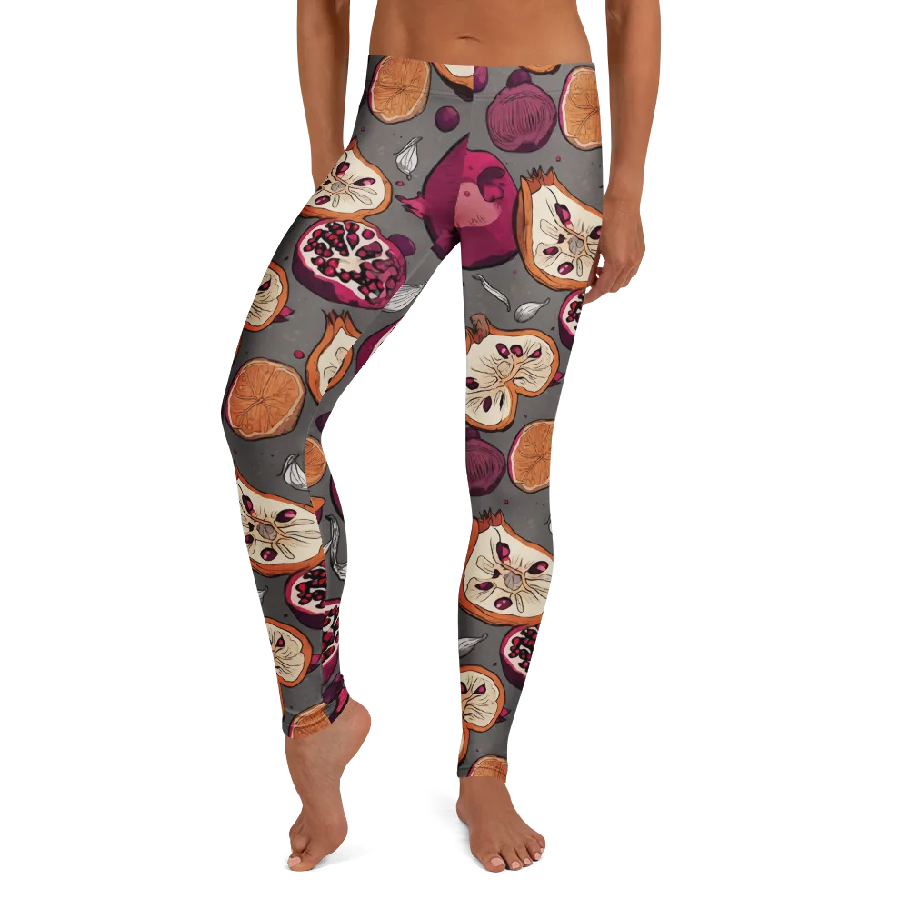 Still Life Season on Leggings — Front