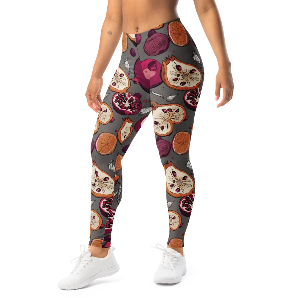 Still Life Season on Leggings — Left Front